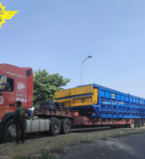 XUẤT XƯỞNG ĐƠN HÀNG 2 MÁY BÓC VỎ DÀI 18M (TỔNG DÀI 19,5M) GỬI ĐẾN KHÁCH HÀNG HÀ TĨNH